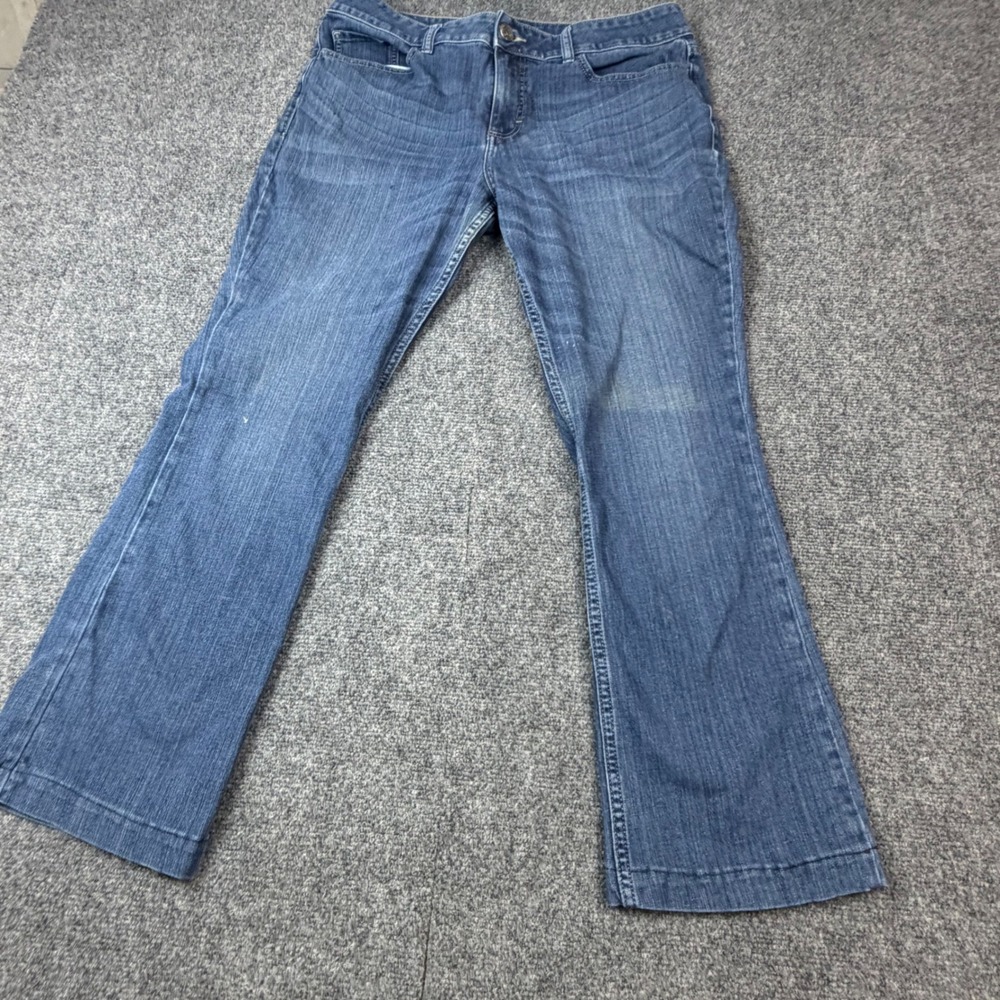 Riders by Lee Womens Mid Rise Bootcut Jeans Blue Denim Size 16M Z107-22